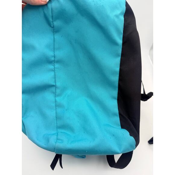 Vintage JanSport SuperBreak Lightweight Backpack Blue/Aqua/Teal - Picture 4 of 6